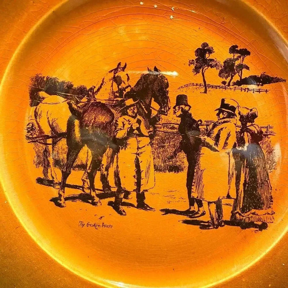 VTG  Ridgeway Coaching Day Cottagecore Home Office Decor 10” Collectable Plate - Picture 2 of 5